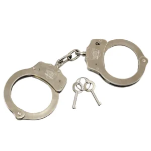 Nickel-plated Steel Handcuffs, Streetwise Security