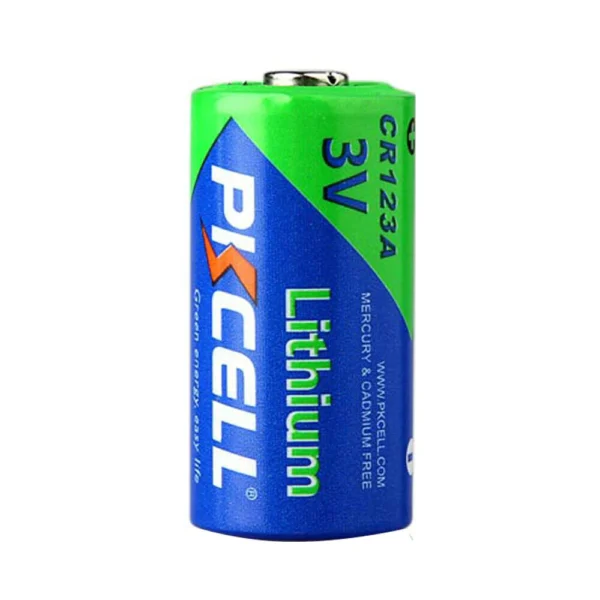 PKCELL 3V Single Battery, CR123A Lithium