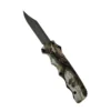 ElitEdge Camo OTF Knife , 5" Light Brown with Stonewash Blade
