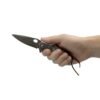 3.5" Damascus Drop Point Blade Knife w/ Abalone Handle - view 2