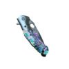 3.5" Damascus Drop Point Blade Knife w/ Abalone Handle - view 4