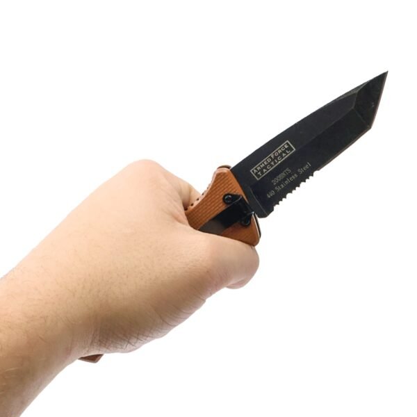 4.75" Spring Assisted Automatic Knife W/ Tanto Blade - view 5