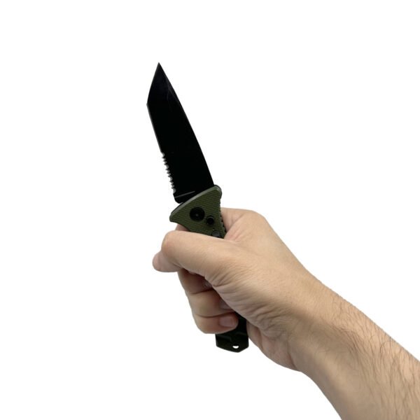 4.75" Spring Assisted Automatic Knife W/ Tanto Blade - view 2