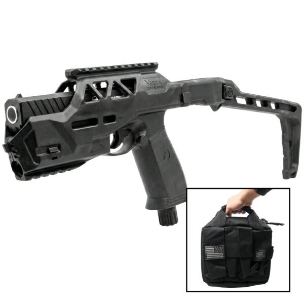 The Heat Pepper Launcher Folding Stock with Carrying Case (Launcher Not Included)