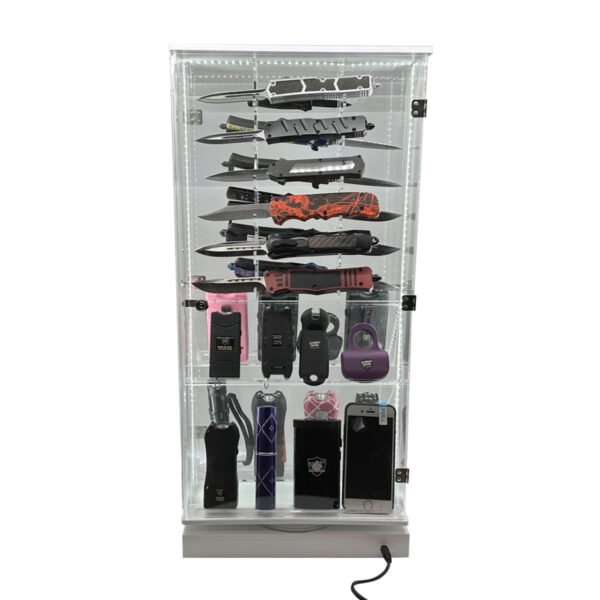 Streetwise 2 Sided Rotating LED Display with 12 Standard Knives and 16 Stun Guns - view 8