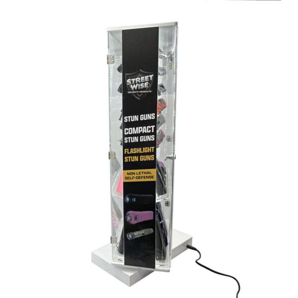 Streetwise 2 Sided Rotating LED Display with 12 Standard Knives and 16 Stun Guns - view 5